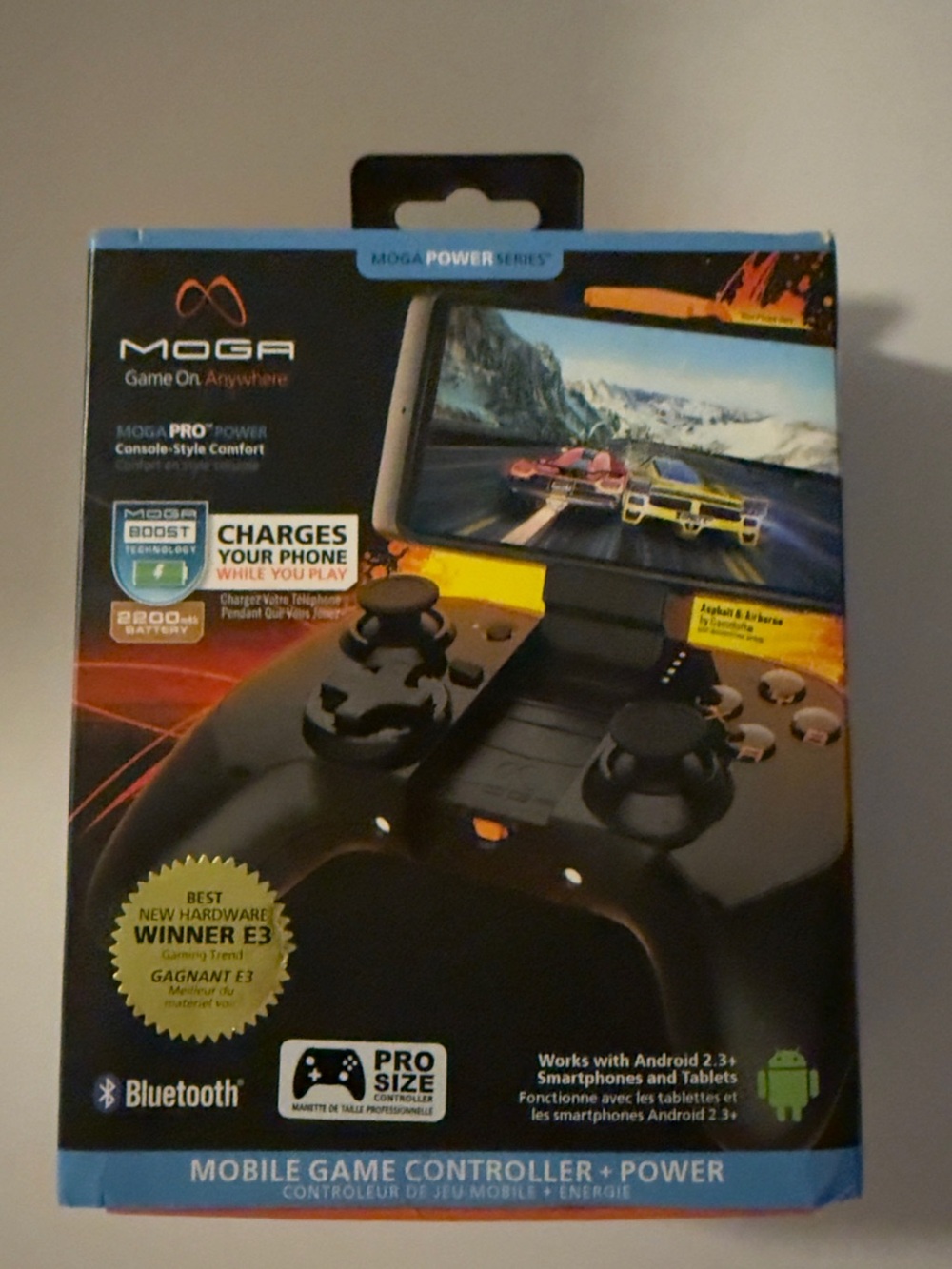 Mobile Game Controller + Power – Black